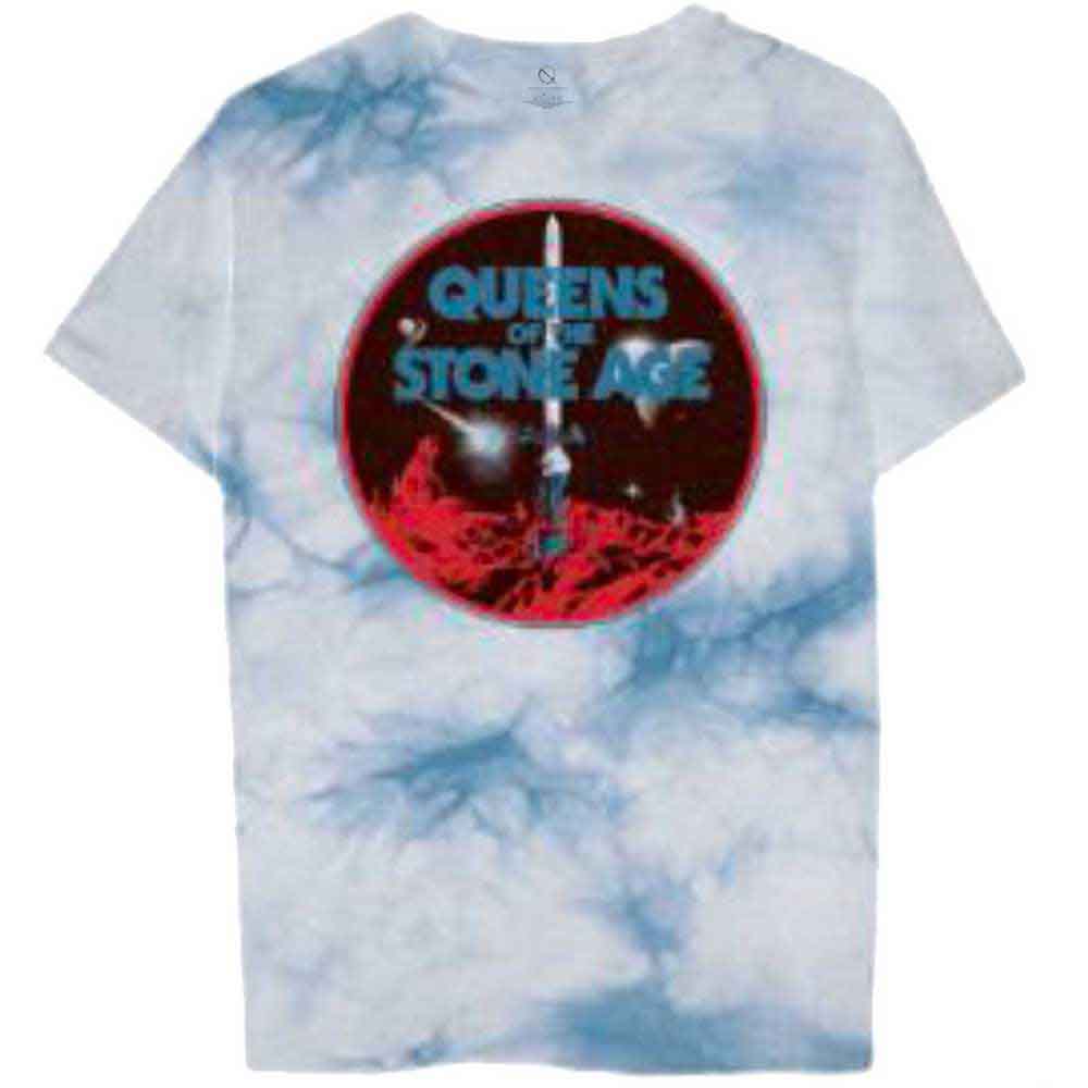 Queens Of The Stone Age Unisex T-Shirt: Branca Sword (White) (Wash Collection)
