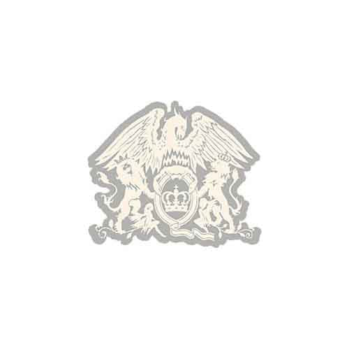 Queen Unisex T-Shirt: Logo & Crest Applique (Navy Blue) (Embellished) (LOS)