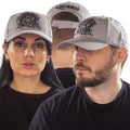 Queen Unisex Baseball Cap: Black Classic Crest (Grey)
