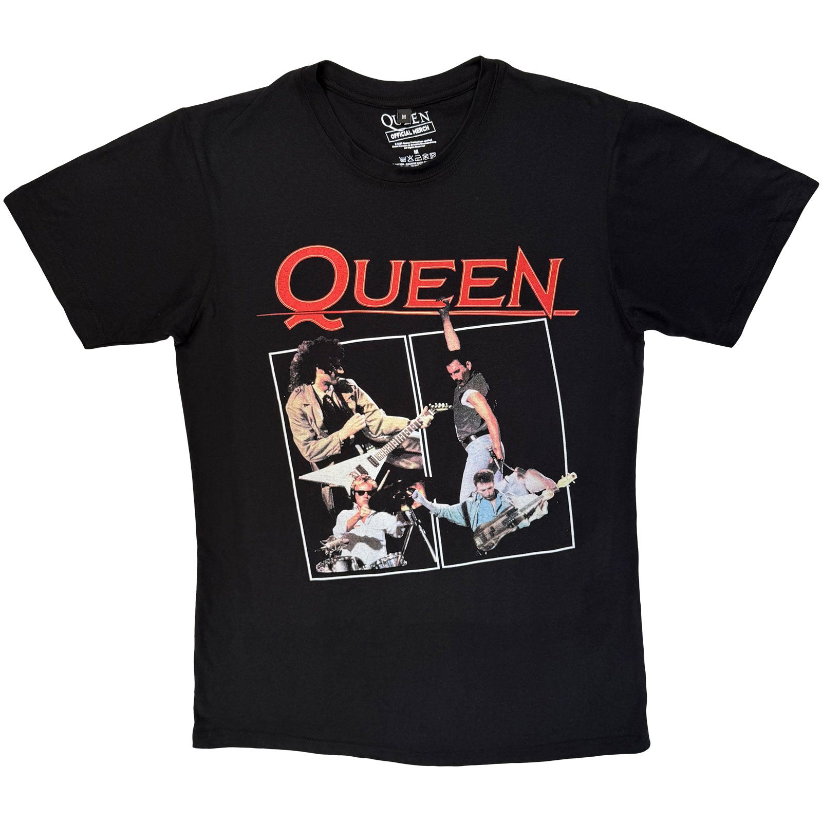Queen Unisex Premium Carbon T-Shirt: Poster (Black)
