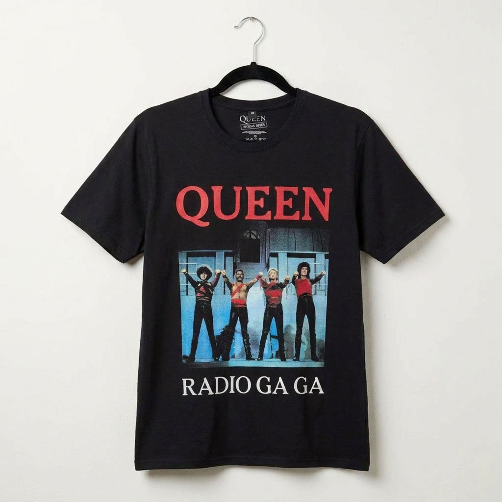 Queen Unisex Premium Carbon T-Shirt: Radio Ga Ga (Black)