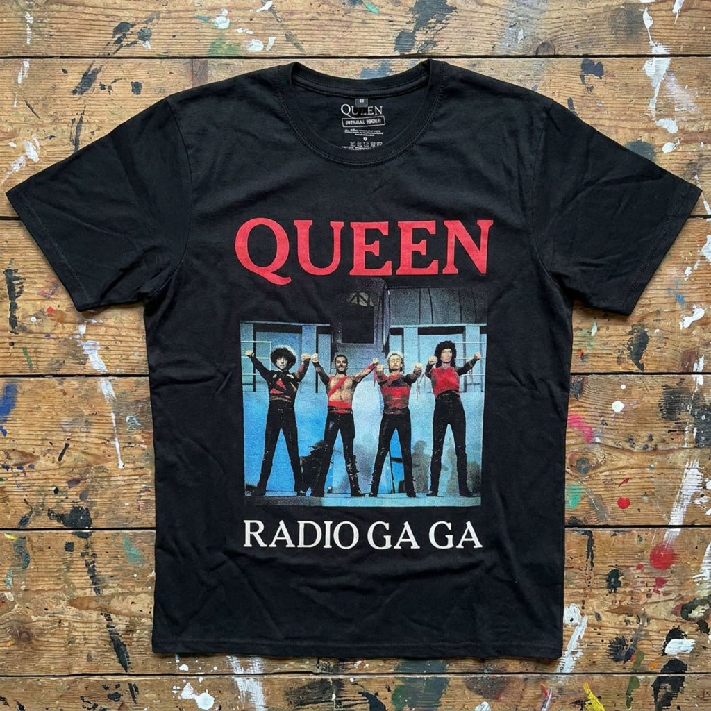 Queen Unisex Premium Carbon T-Shirt: Radio Ga Ga (Black)