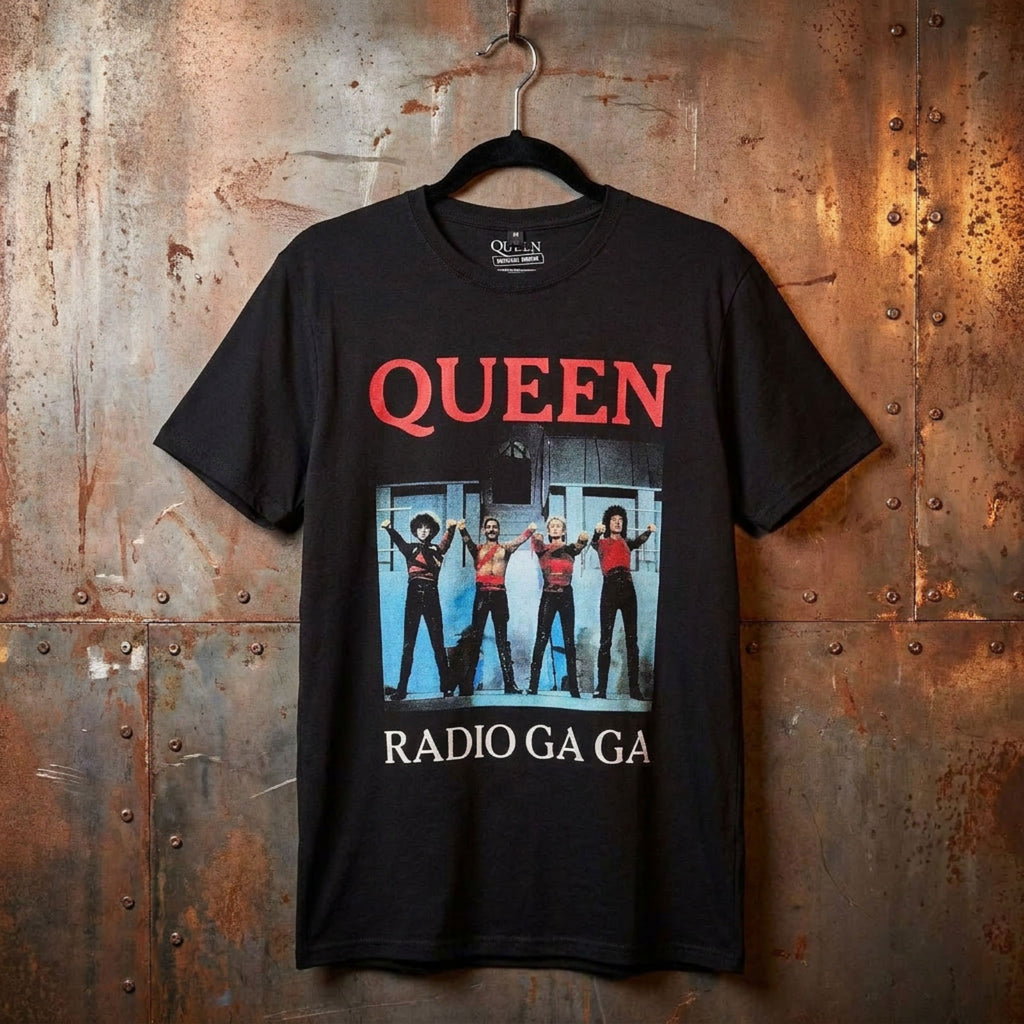 Queen Unisex Premium Carbon T-Shirt: Radio Ga Ga (Black)