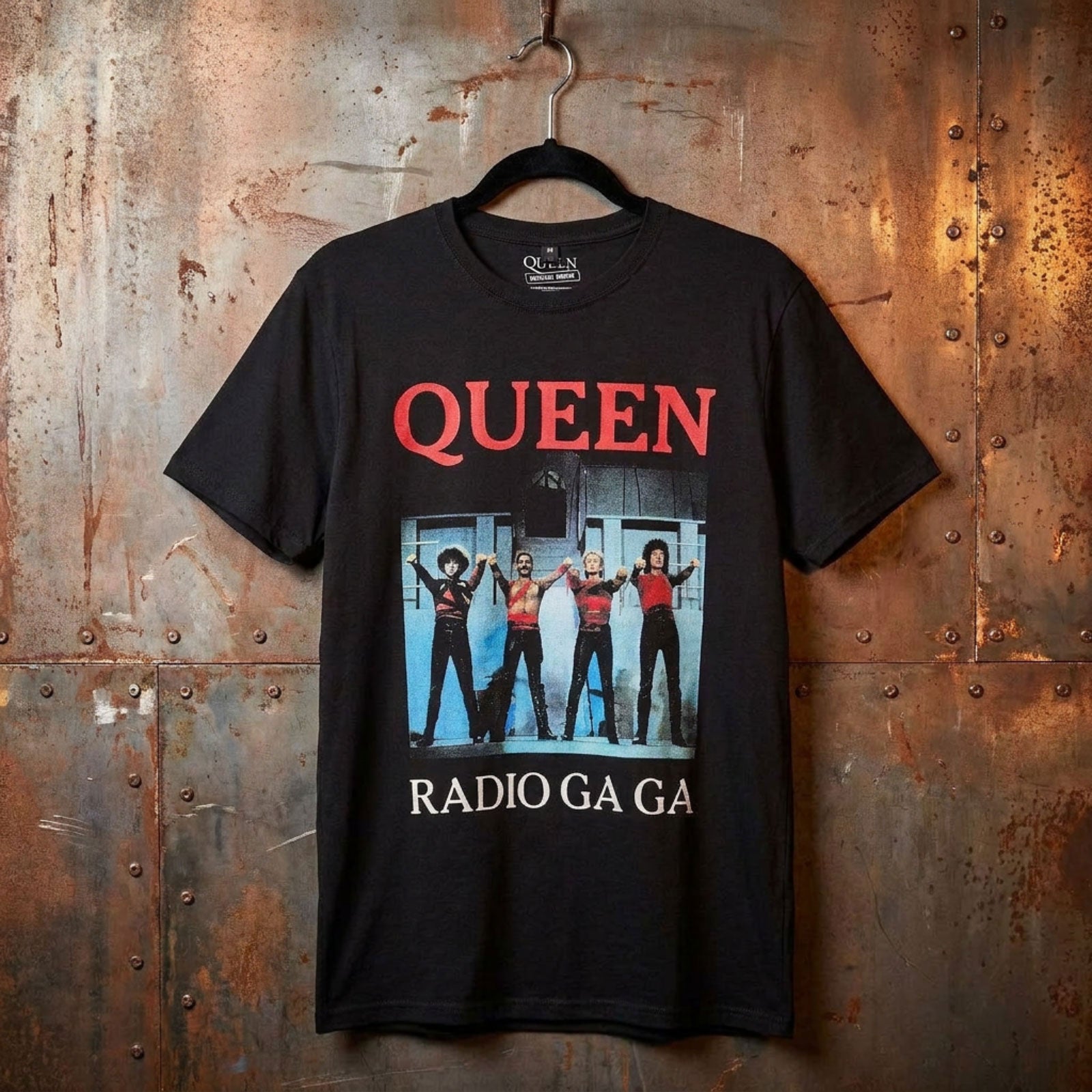 Queen Unisex Premium Carbon T-Shirt: Radio Ga Ga (Black)