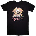 Queen Ladies T-Shirt Dress: Classic Crest (Black)