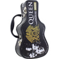 Queen Unisex Sock Guitar Tin: Logos (Black)  (UK Size 6.5 - 11)