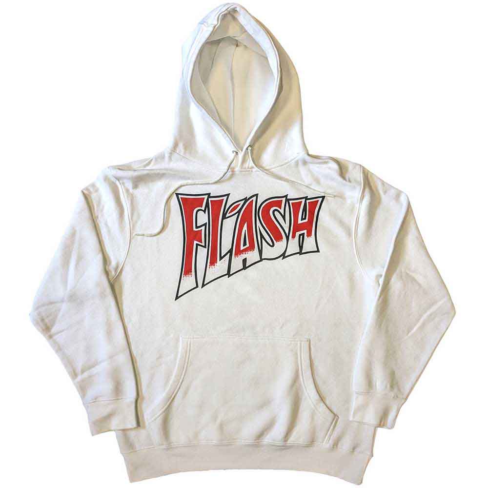 Queen Unisex Pullover Hoodie: Flash (White)