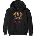 Queen Unisex Pullover Hoodie: Classic Crest (Black)