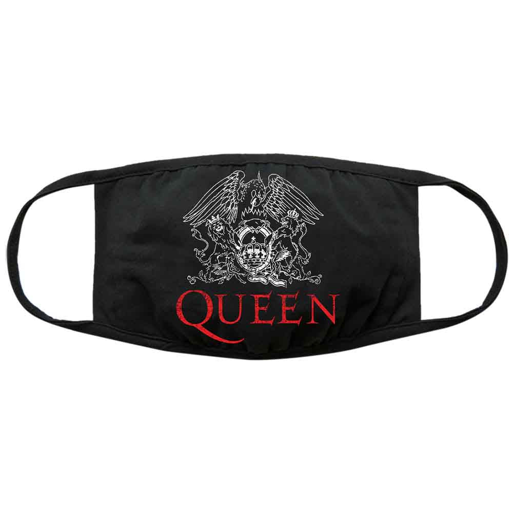 Queen Face Mask: Classic Crest (Black)