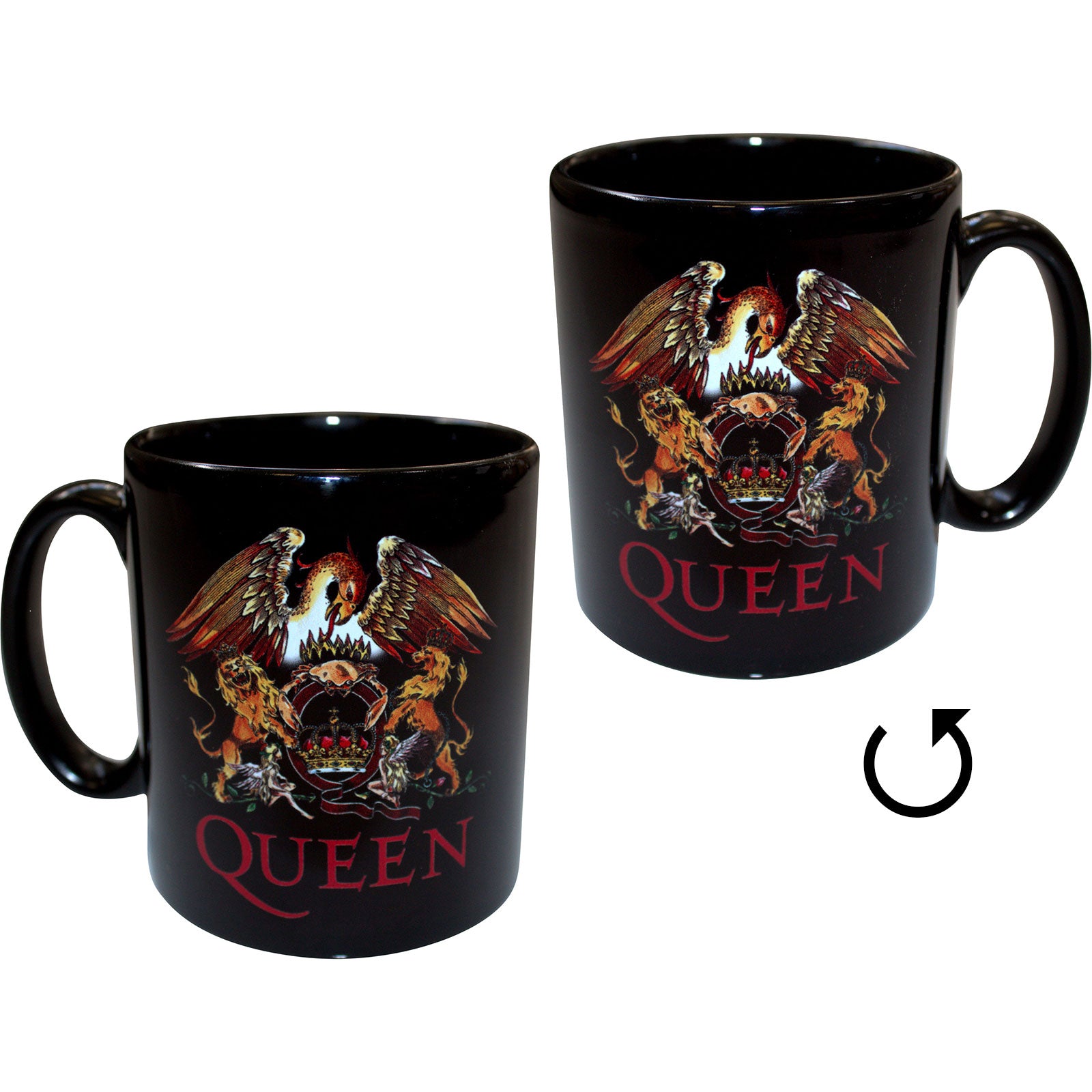 Queen Unboxed Mug: Classic Crest (Black)