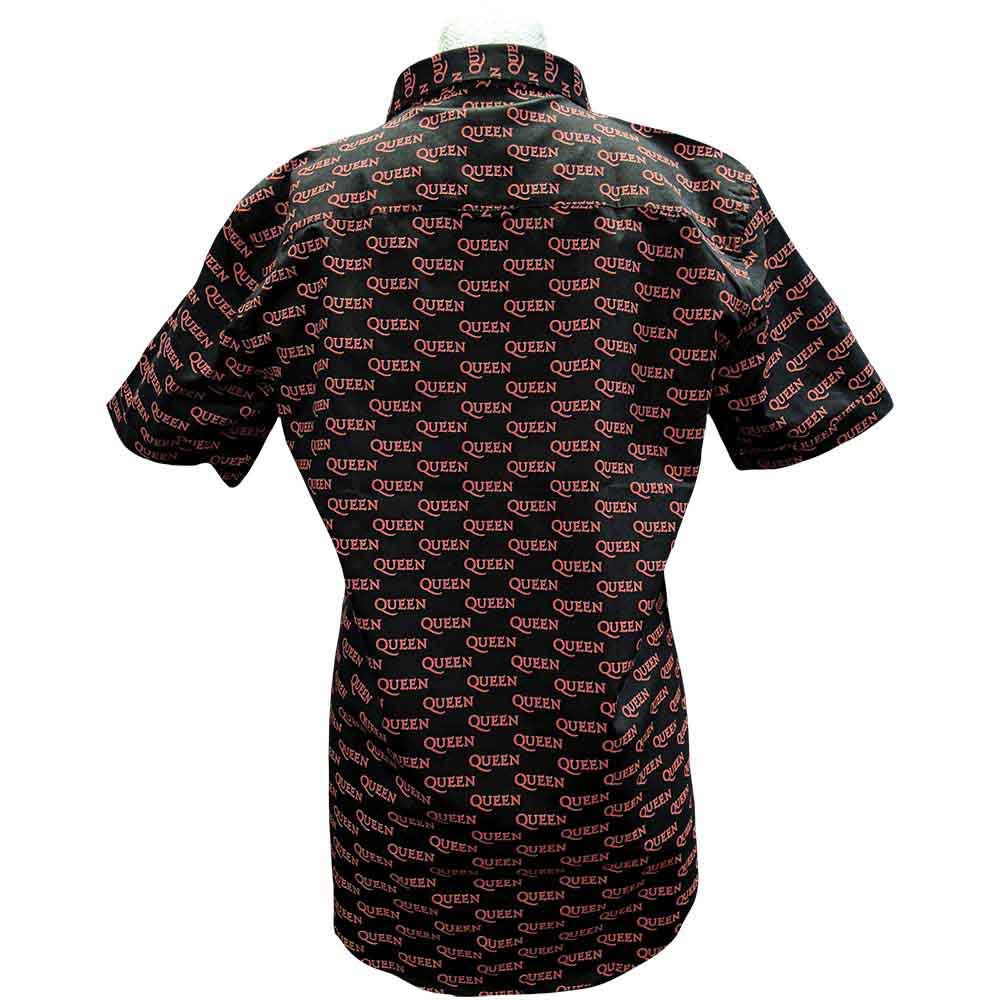Queen Unisex Casual Shirt: Logo Pattern (Black) (All Over Print) (LOS)