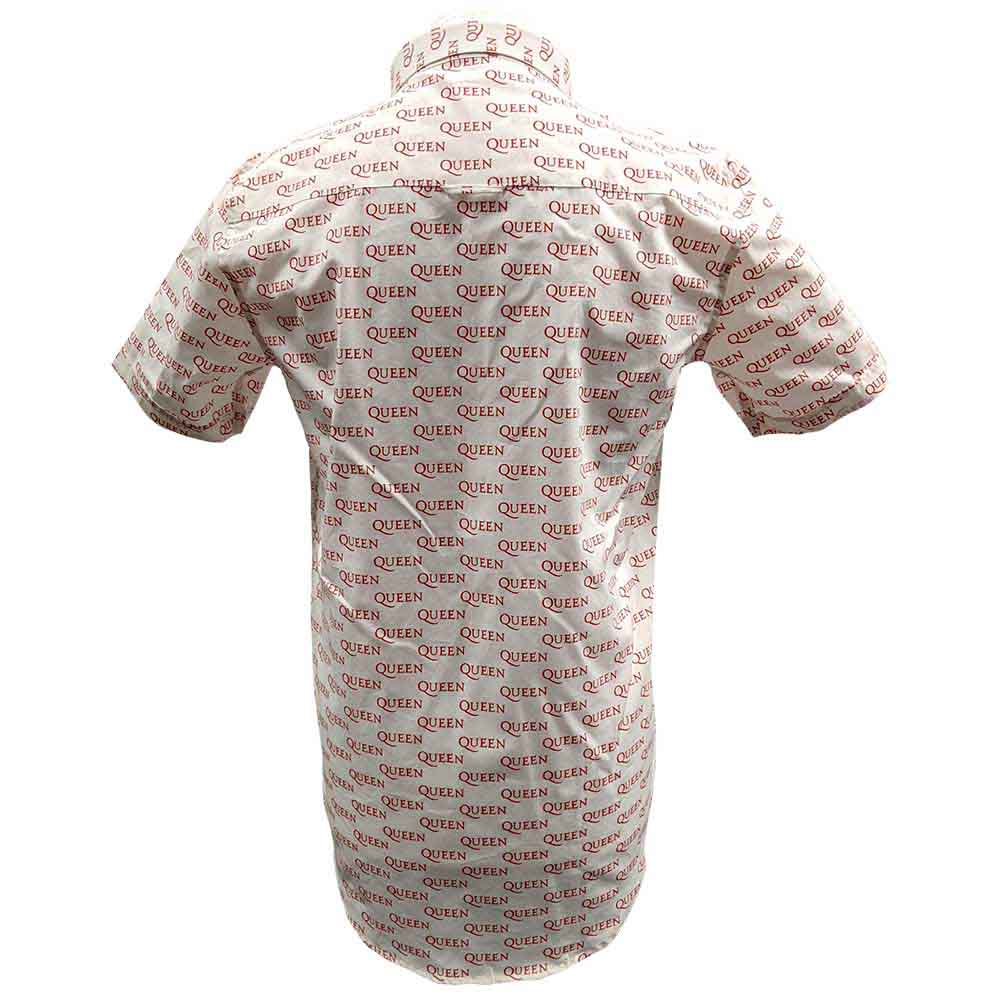 Queen Unisex Casual Shirt: Logo Pattern (White) (All Over Print) (LOS)
