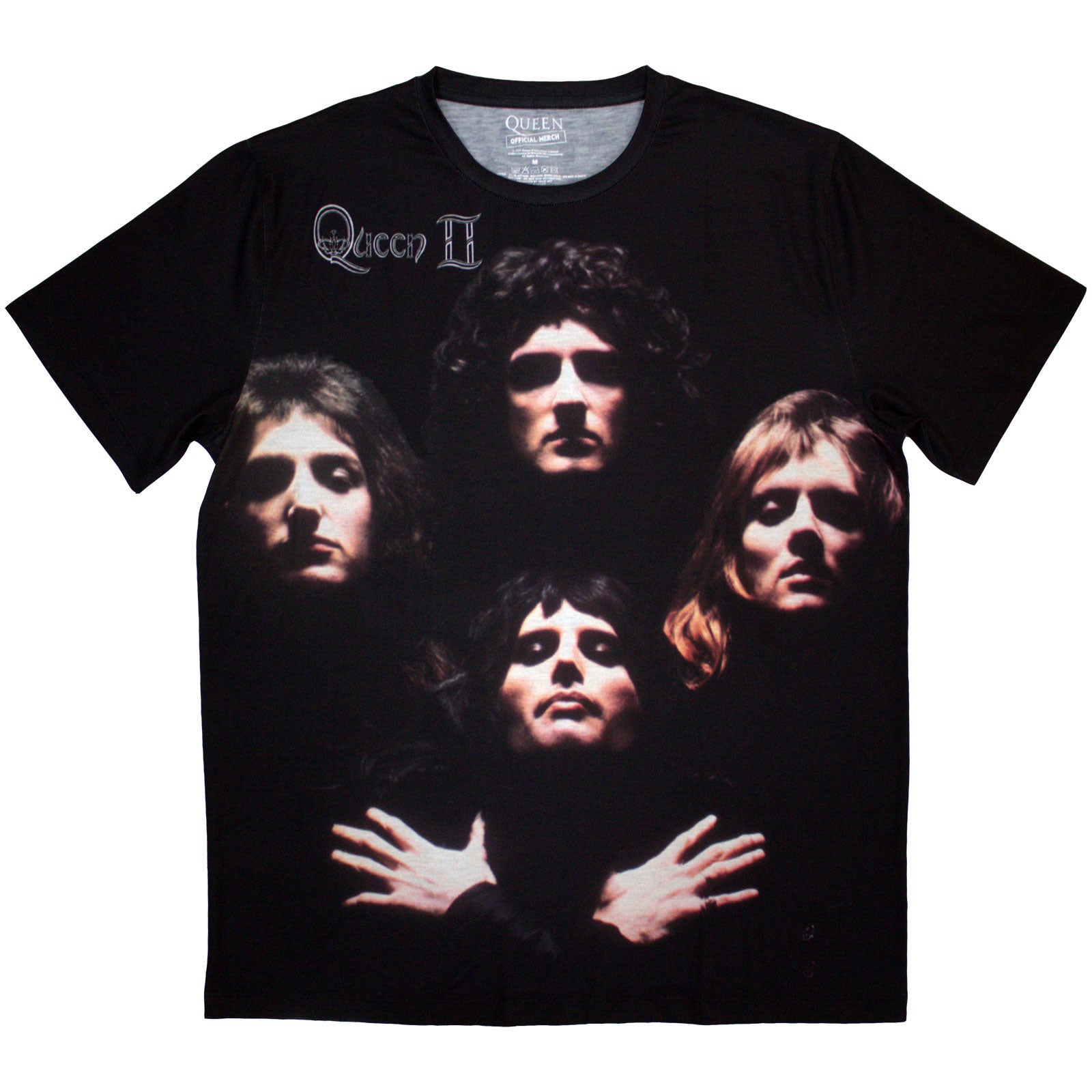 Queen Unisex Sublimation T-Shirt: Bo Rhap Classic (Black)