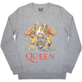 Queen Unisex Sweatshirt: Classic Crest (Grey)