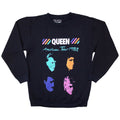 Queen Unisex Sweatshirt: American Tour 1982 (Navy Blue) (Oversized)