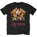 Queen Kids T-Shirt: Classic Crest (Black)