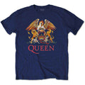 Queen Kids T-Shirt: Classic Crest (Navy Blue)