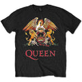 Queen Unisex T-Shirt: Classic Crest (Black)