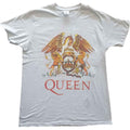 Queen Unisex T-Shirt: Classic Crest (Grey)