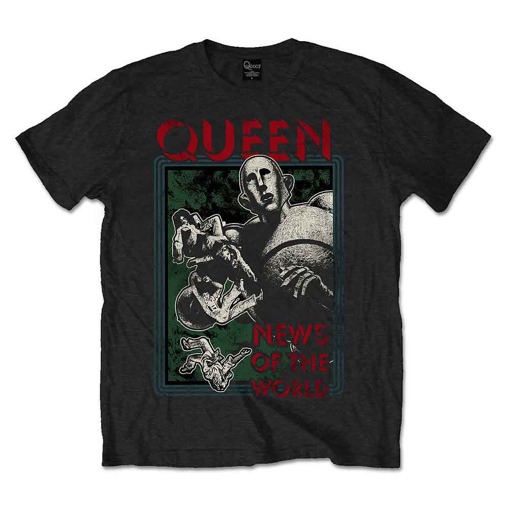 Queen Unisex T-Shirt: News of the World (Black)