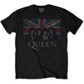 Queen Kids T-Shirt: Vintage Union Jack (Black)
