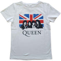 Queen Kids T-Shirt: Vintage Union Jack (White)