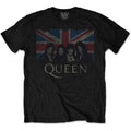 Queen Unisex T-Shirt: Vintage Union Jack (Black)