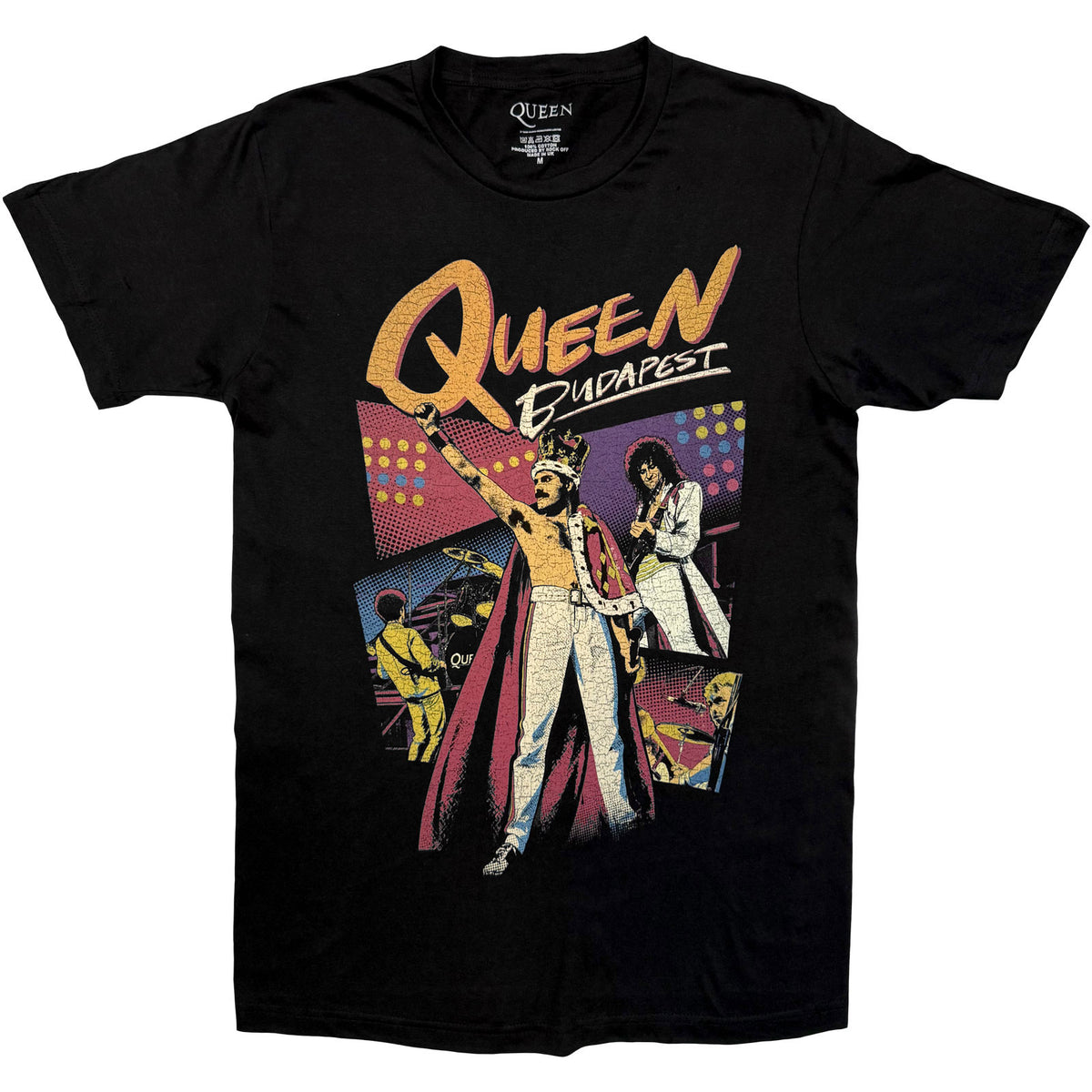 Queen Unisex T-Shirt: Budapest Pop Collage (Black)