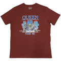 Queen Unisex T-Shirt: Tour '80 (Red)