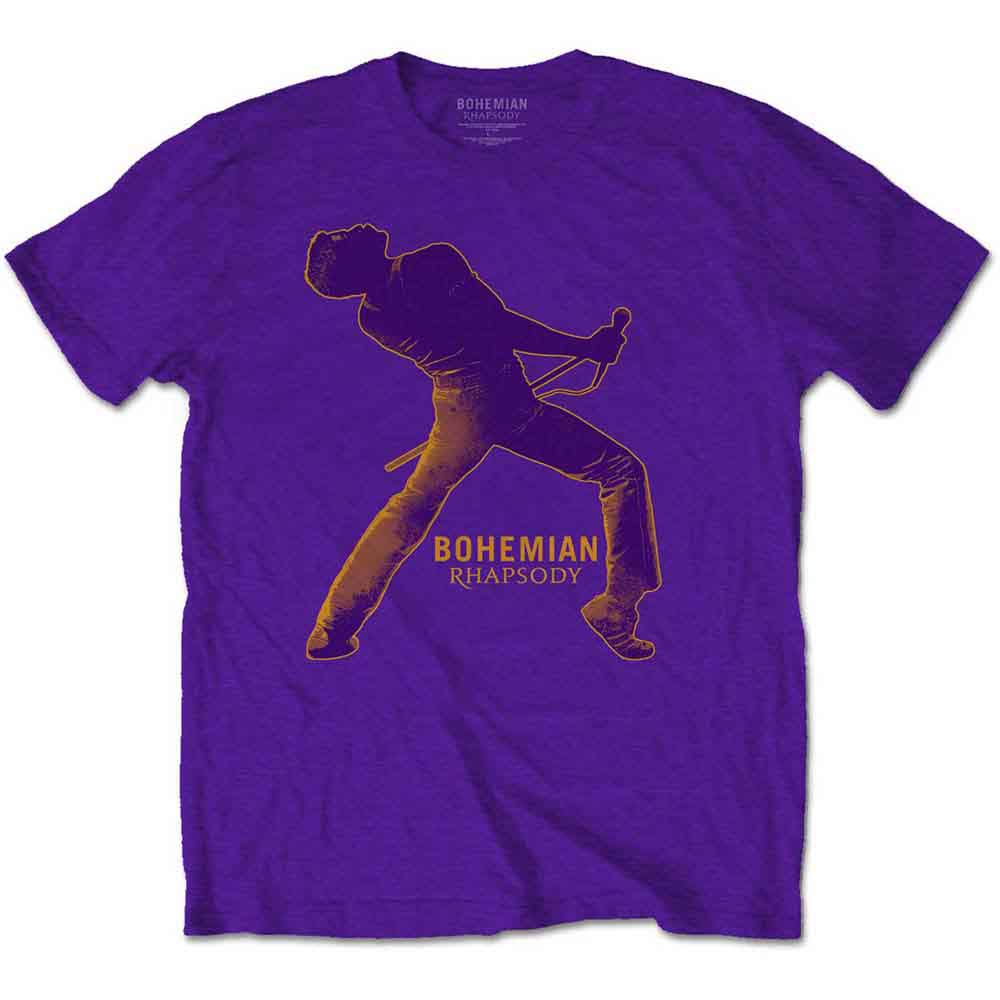 Queen Unisex T-Shirt: Fortune (Purple) (Back Print)