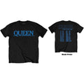 Queen Unisex T-Shirt: The Game Tour (Black) (Back Print)