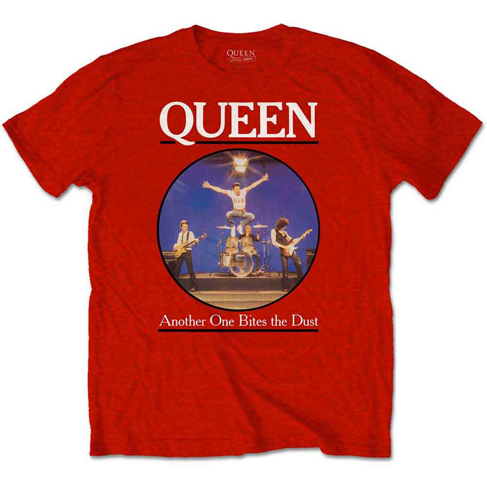 Queen Kids T-Shirt: Another Bites The Dust (Red) (LOS)
