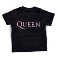 Queen Kids Toddler T-Shirt: Pink Logo (Black)