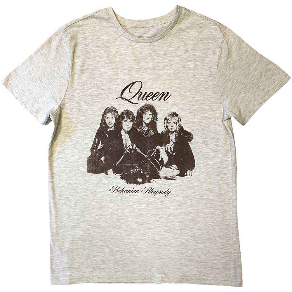 Queen Unisex T-Shirt: Bo Rhap Portrait (Natural)