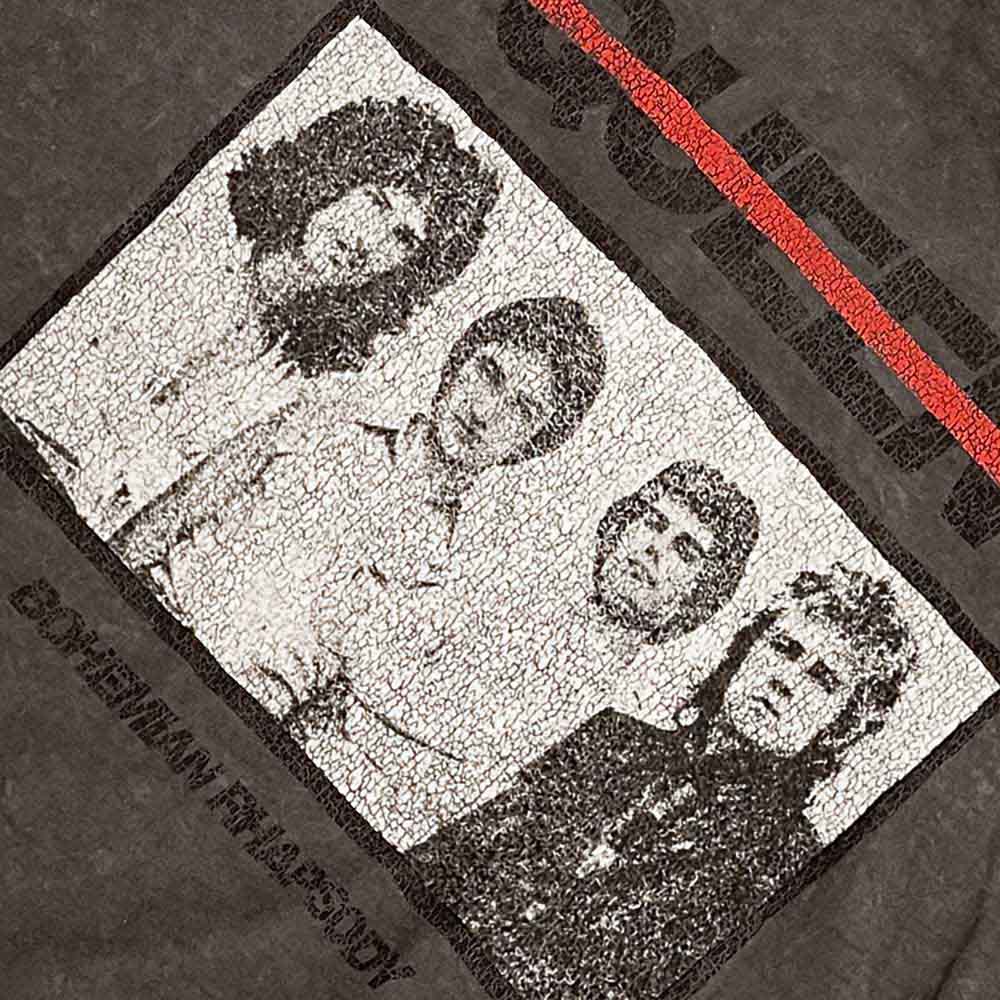 Queen Unisex T-Shirt: Bo Rhap Photo (Black) (Wash Collection)