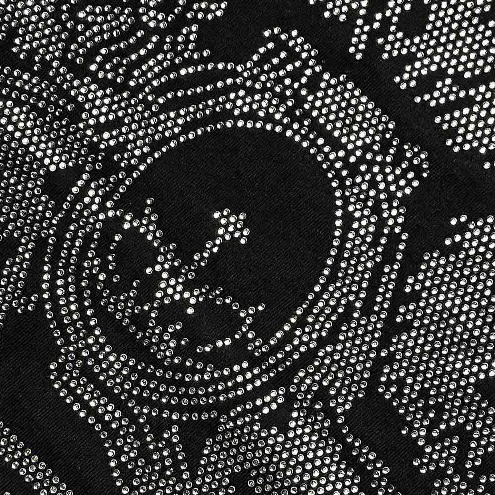 Queen Unisex T-Shirt: Crest (Black) (Embellished)