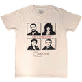 Queen Unisex T-Shirt: Face It Alone Squares (Natural)