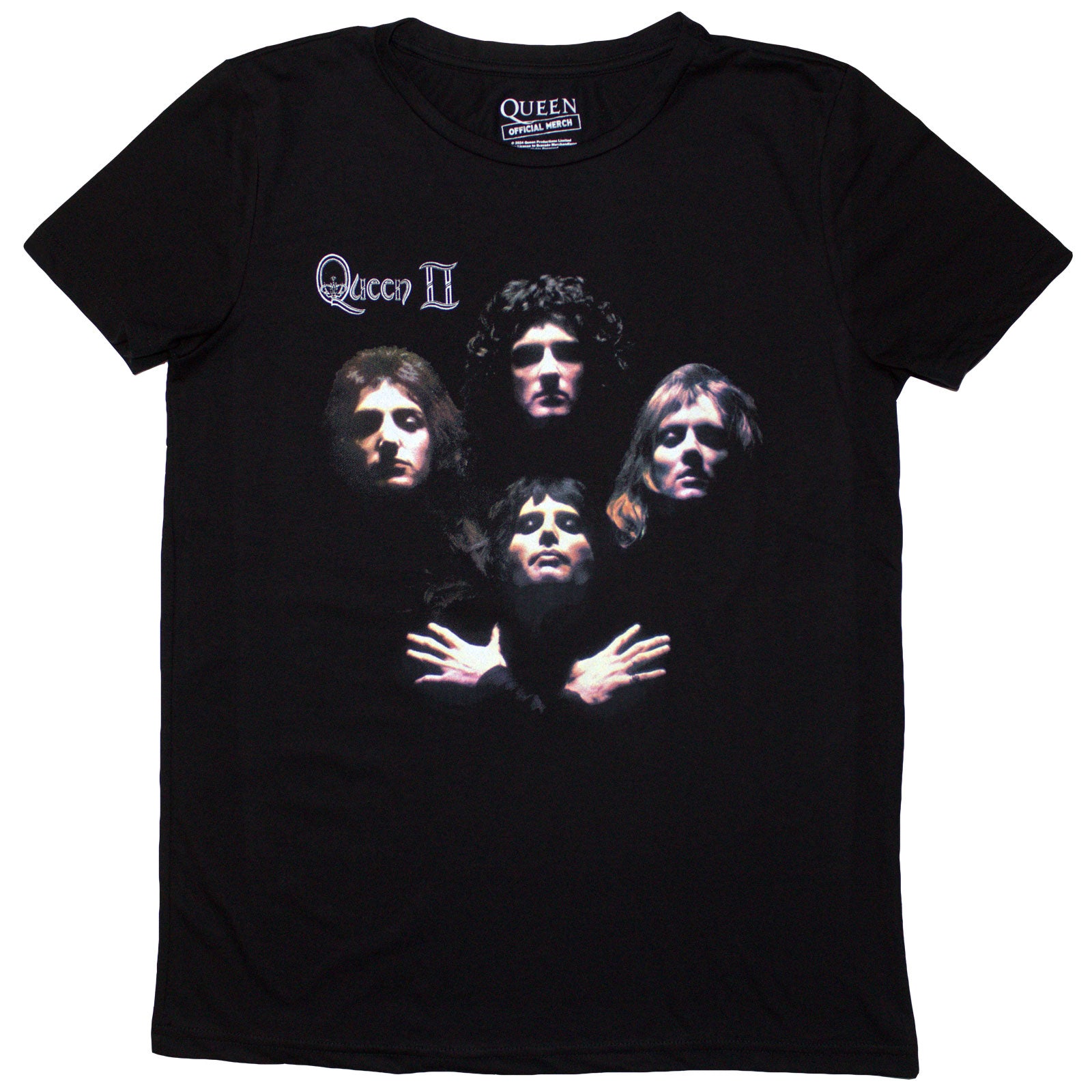 Queen Ladies T-Shirt: Bo Rhap Classic (Black)