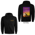 Queen Unisex Zipped Hoodie: Bohemian Rhapsody Movie Poster (Black) (Back Print)