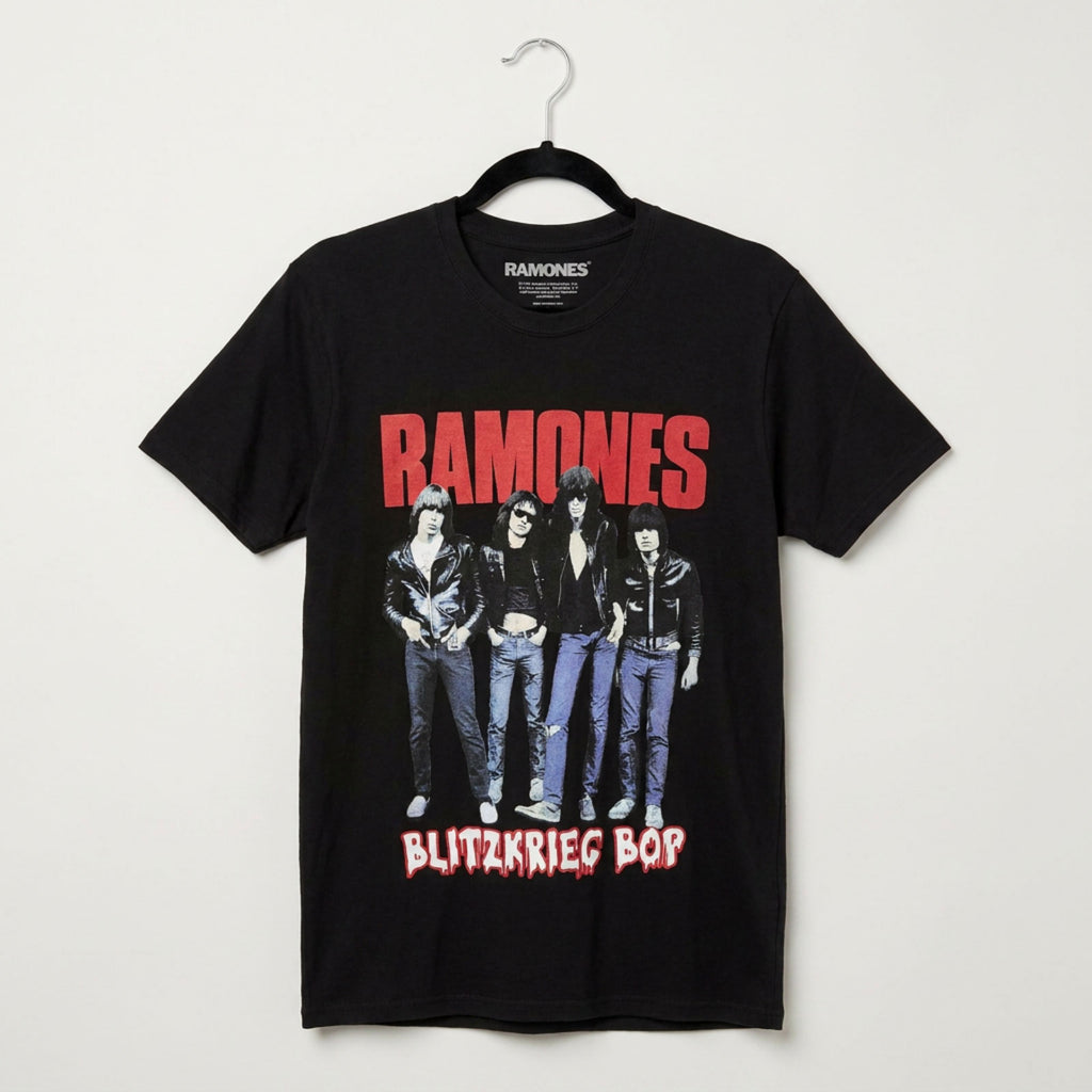 Ramones Unisex Premium Carbon T-Shirt: Blitz (Black)