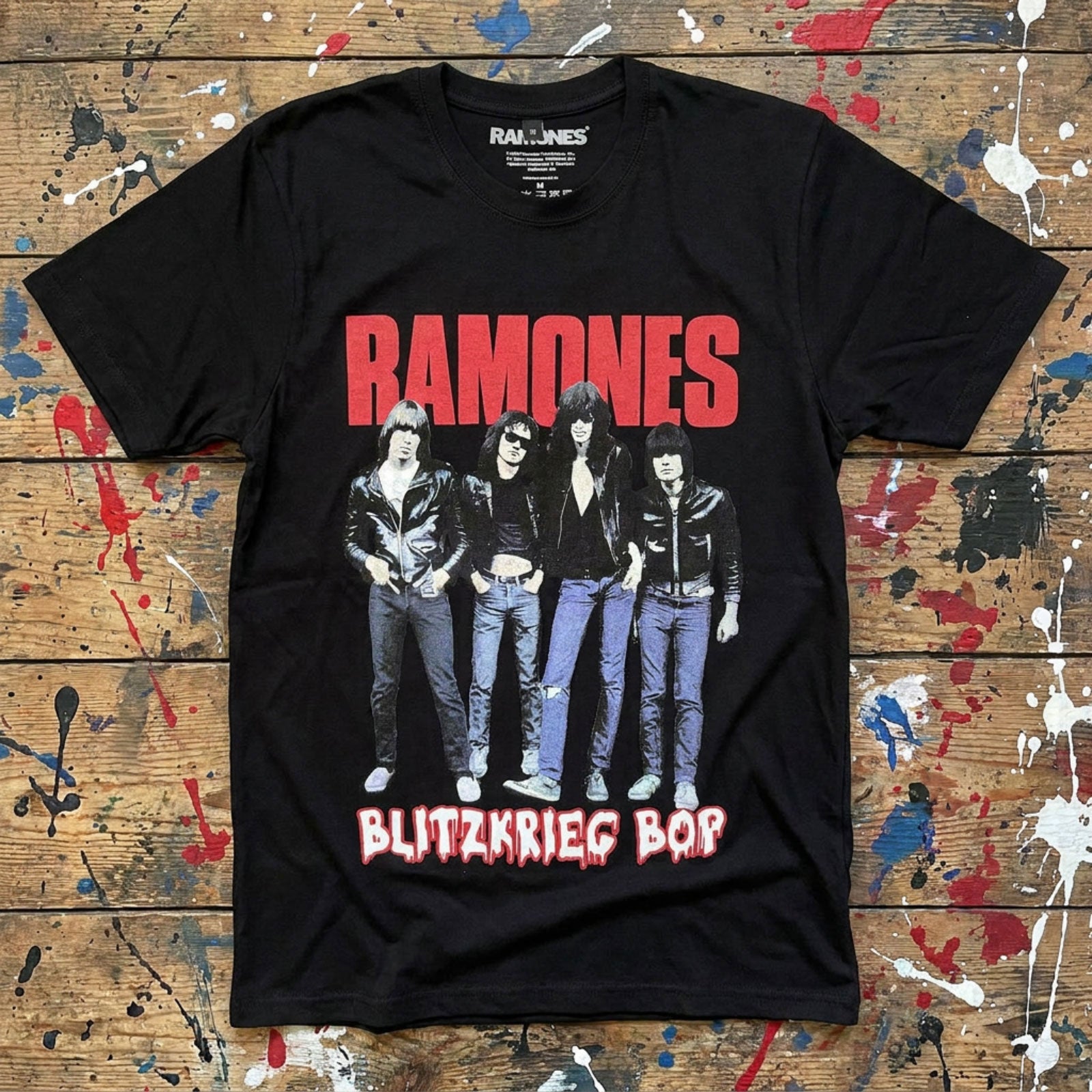 Ramones Unisex Premium Carbon T-Shirt: Blitz (Black)