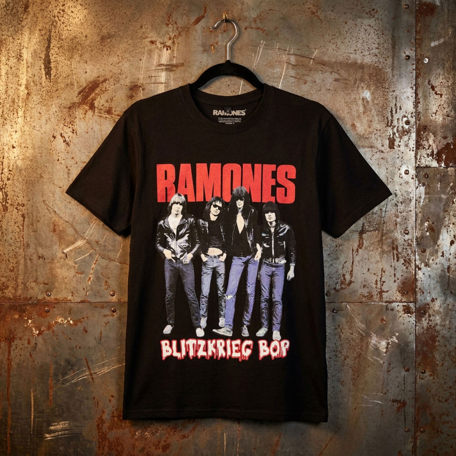 Ramones Unisex Premium Carbon T-Shirt: Blitz (Black)