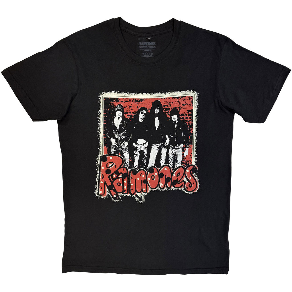 Ramones Unisex Premium Carbon T-Shirt: Graffiti (Black)