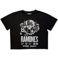Ramones Ladies Crop Top: Belgique (Black)
