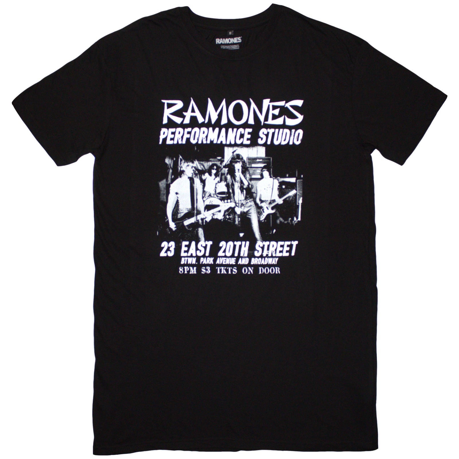 Ramones Ladies T-Shirt Dress: East Village (Black)