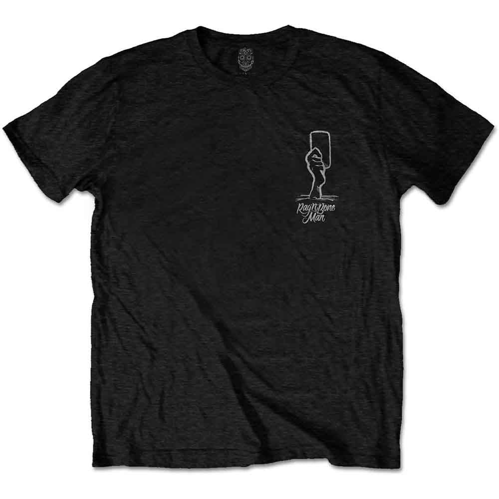 Rag'n'Bone Man Unisex T-Shirt: Graveyard (Black) (Back Print)