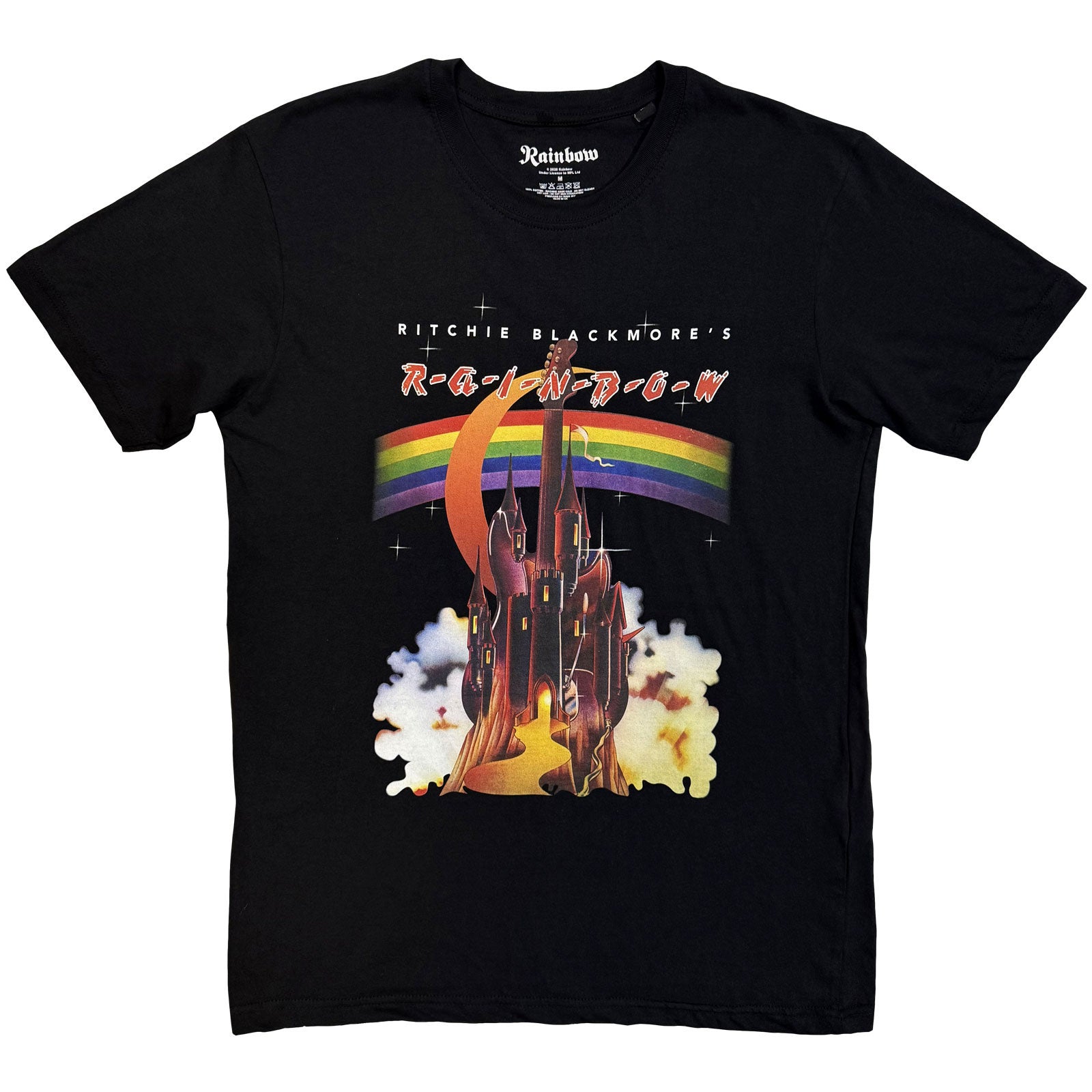 Rainbow Unisex T-Shirt: Rainbow Castle (Black)
