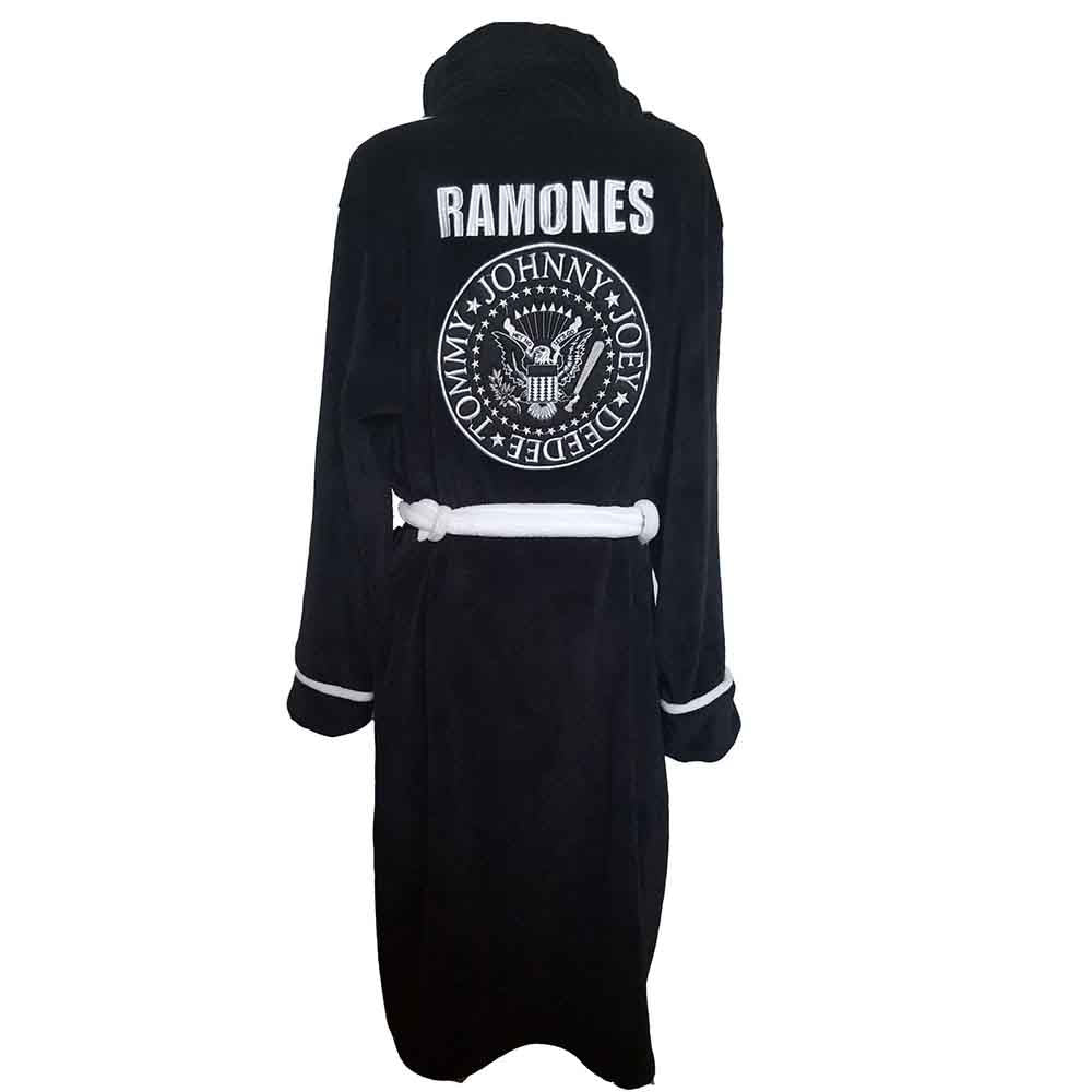 Ramones Unisex Bathrobe: Presidential Seal (Black) (Back Print)