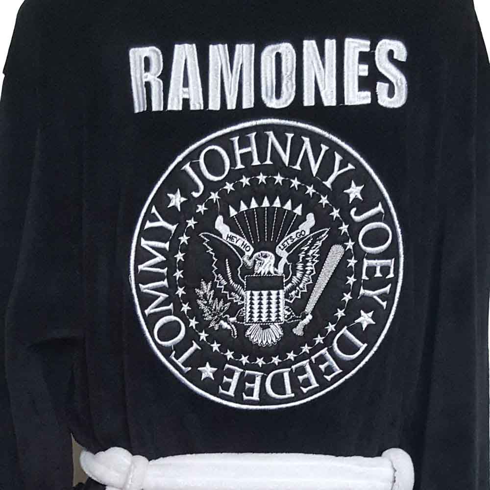 Ramones Unisex Bathrobe: Presidential Seal (Black) (Back Print)