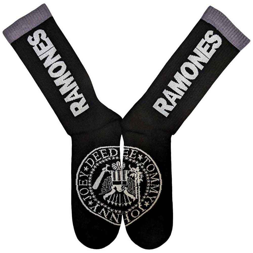 Ramones Unisex Terry Socks: Presidential Seal (Black) (UK Size 7 - 11)